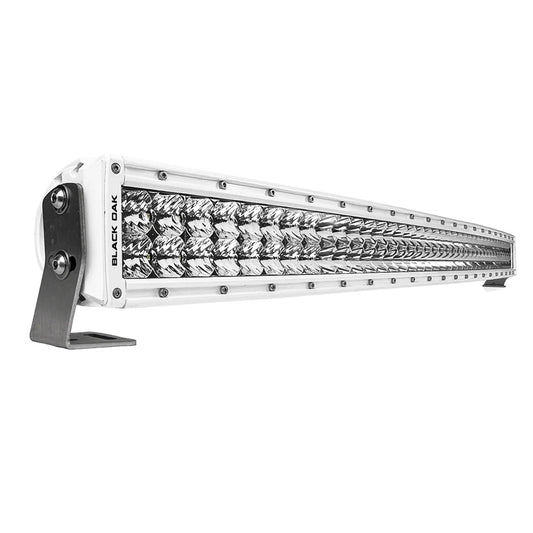 Black Oak Pro Series 3.0 Curved Double Row 40 LED Light BarWhite Housing