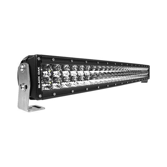 Black Oak Pro Series 3.0 Curved Double Row 30 LED Light Bar Black Housing