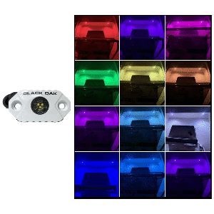 Black Oak MAL-RGB Rock Accent Light - RGB - White Housing