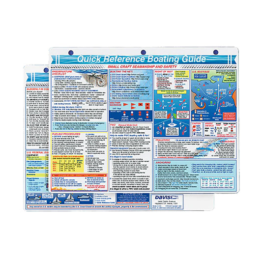 Davis Quick Reference Boating Guide Card 98317