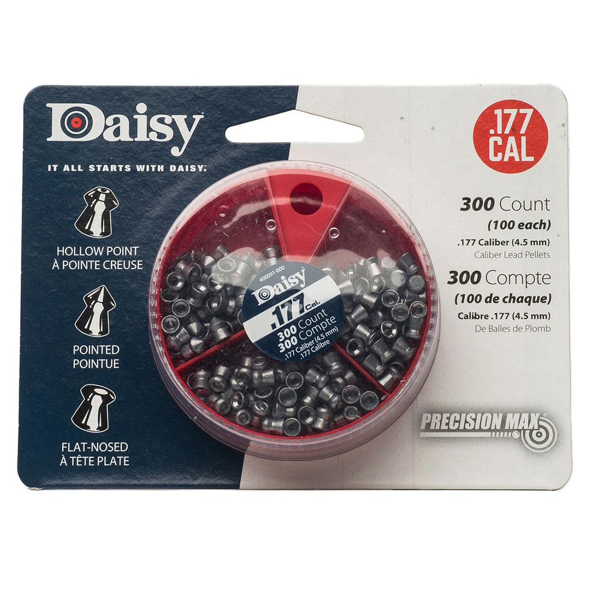 Daisy PrecisionMax .177 Caliber Dail-A-Pellet (300 per Container) 987781406