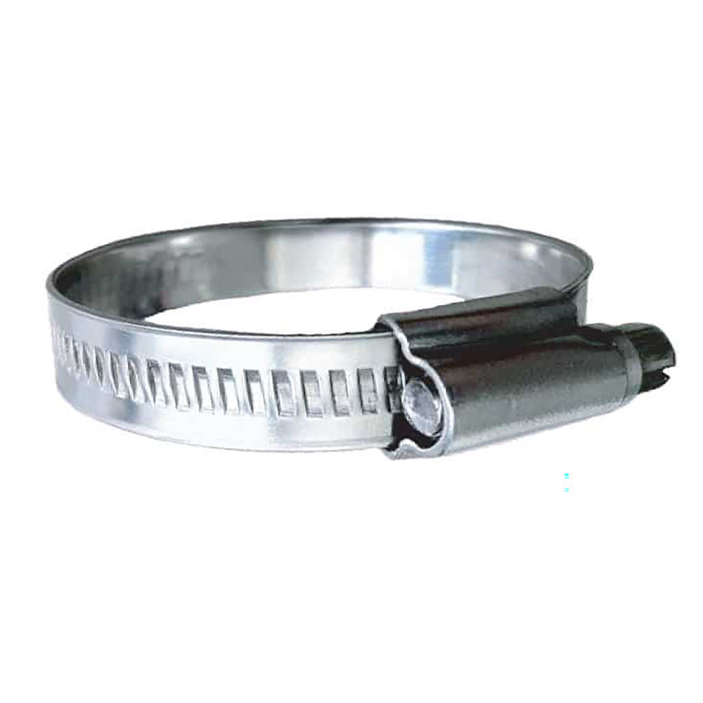 Trident Marine 316 SS Non-Perforated Hose Clamp, 15/32" Band 10-Pack
