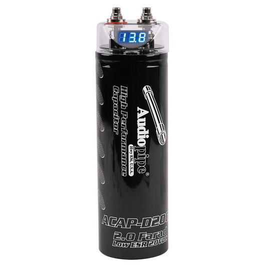 Audiopipe 2.0 Farad Power Capacitor ACAPD2000