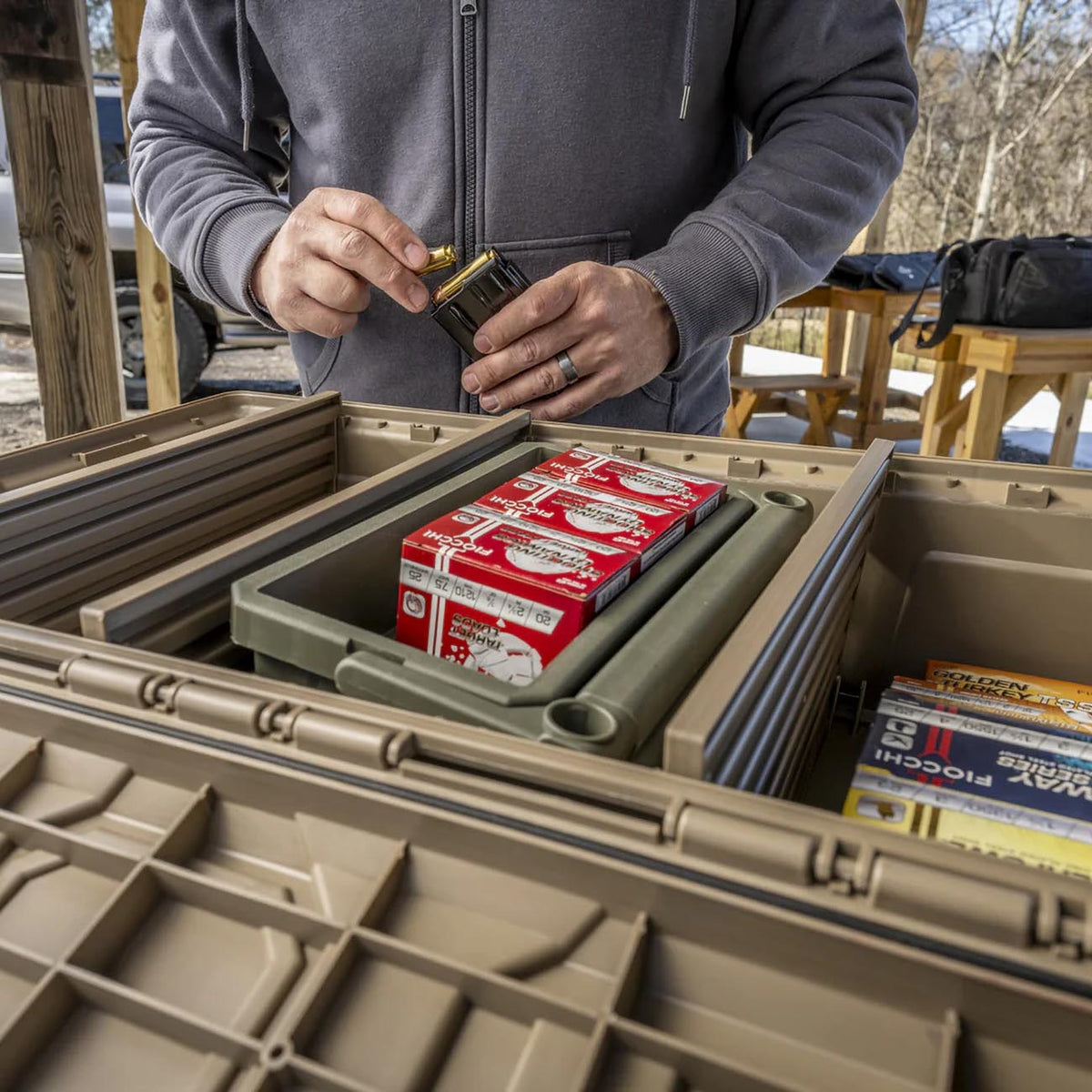 MTM Ammo Crate - Divided Utility Box ACDC50