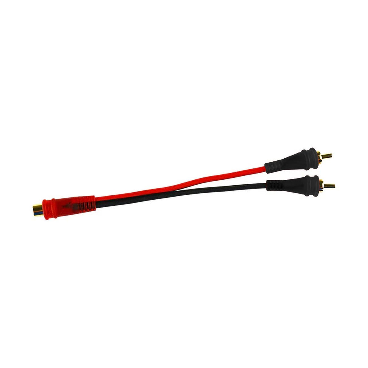 Audiopipe Oxygen Free 1F/2M Y-Splitter RCA Cable with Gold Connectors AMFVYF2M