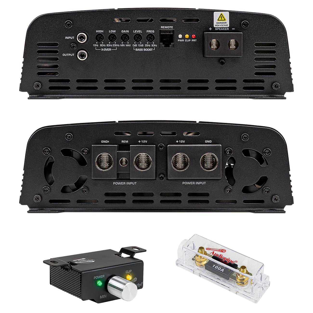 Audiopipe Full Range Class D Monoblock Amplifier, 8000 Watts APHF8000DH2