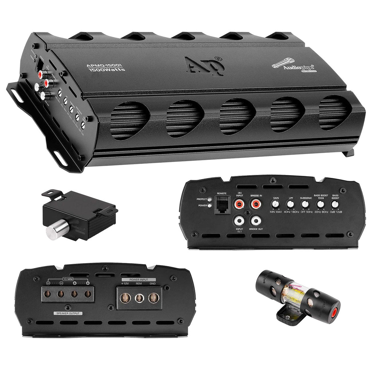 Audiopipe Mini Monoblock Amplifier 1500W MAX APMQ15001