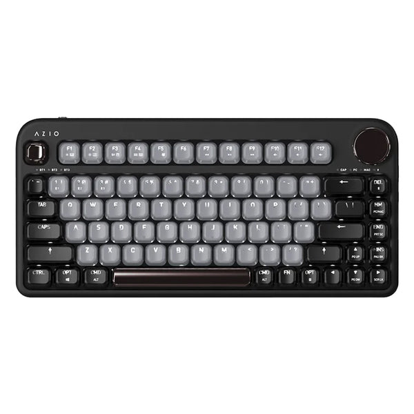 Azio IK404 IZO Bluetooth Mechanical Keyboard, Blue Switches, Mini (Black Willow)
