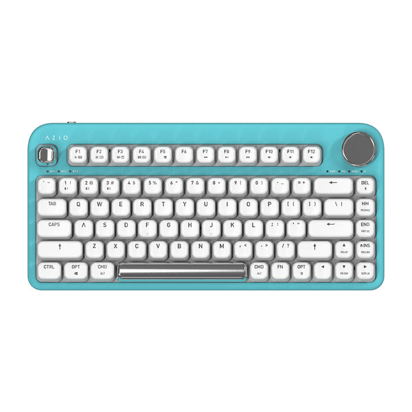 Azio IK409 IZO Bluetooth Mechanical Keyboard, Red Switches (Mint Daisy)