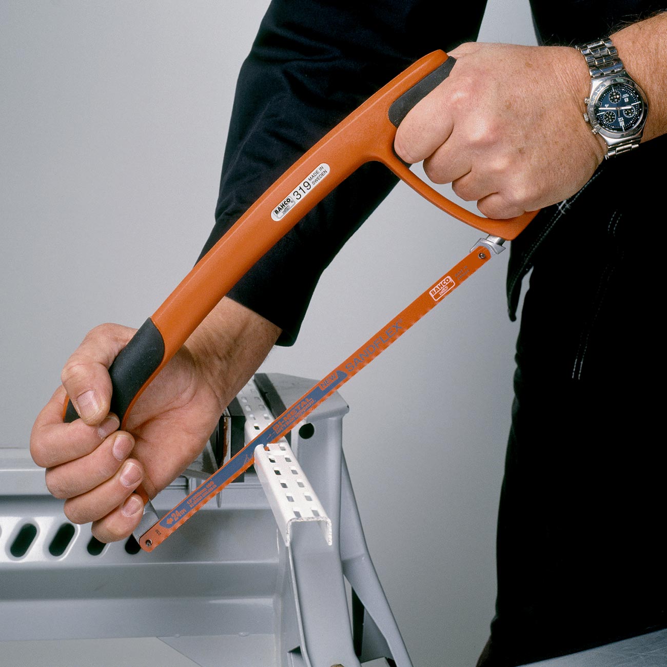 Bahco 12" (300mm) Professional Hand Hacksaw Frames with Soft Grip Handle