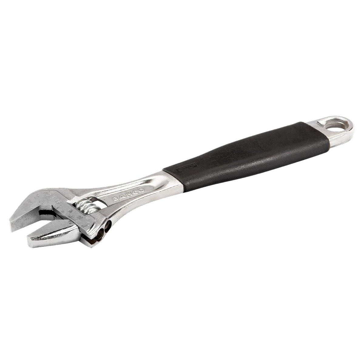 Bahco 8" ERGO™ Adjustable Wrench w Rubber Handle and Chrome Finish BAH9071RCUS