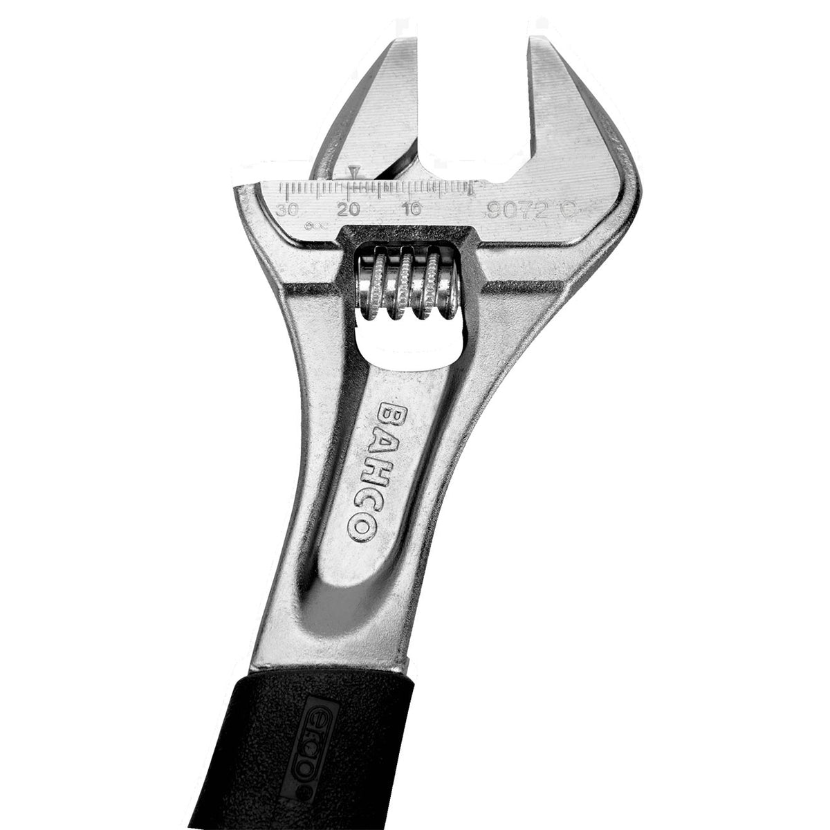 Bahco 8" ERGO™ Adjustable Wrench w Rubber Handle and Chrome Finish BAH9071RCUS