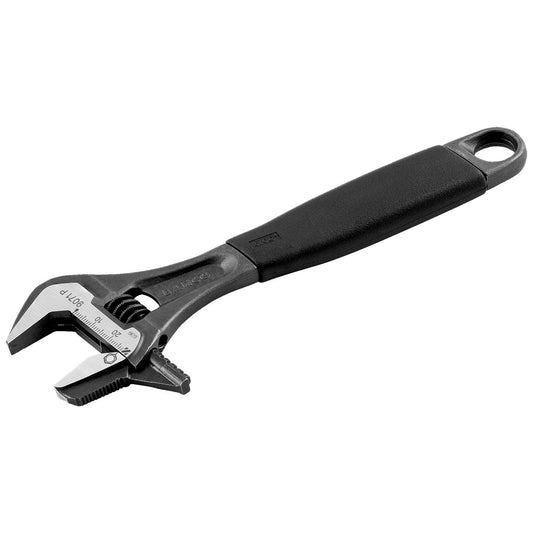 Bahco 10" ERGO Rubber Handle Central Nut Adjustable Wrench with Reversible Jaw