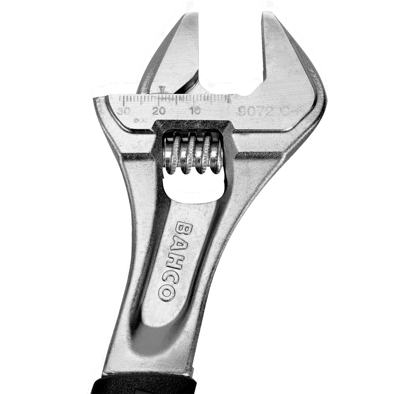 Bahco 12" ERGO Rubber Handle Central Nut Adjustable Wrench with Chrome Finish