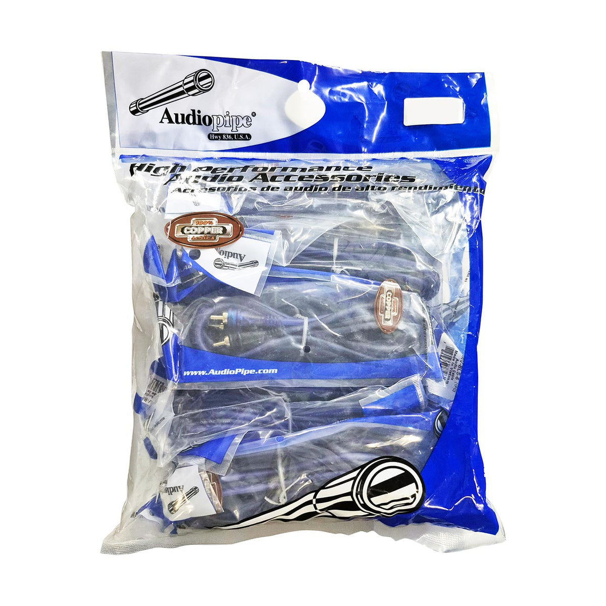 Audiopipe 3' Superflex RCA Cable (10 Pack) BMVBLS3