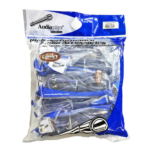 Audiopipe 6' Superflex RCA Cable (10 Pack) BMVBLS6