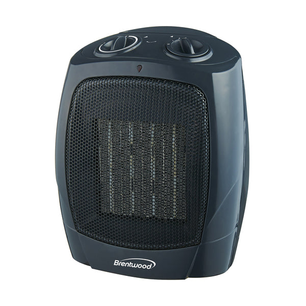 Brentwood Kool Zone H-C1601 1,500W Max Ceramic Space Heater and Fan, Black
