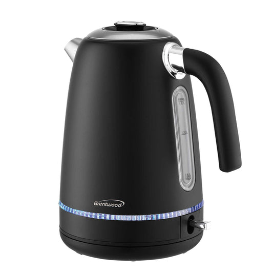 Brentwood KT-1792BK 7-Cup 1,500W Cordless Electric Stainless Steel Kettle