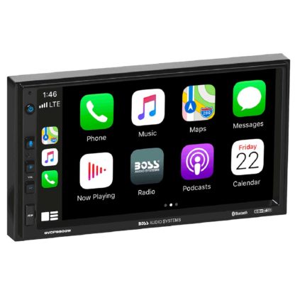 Boss BVCP9800W 7" Double DIN Mechless Fixed Face Touchscreen Receiver