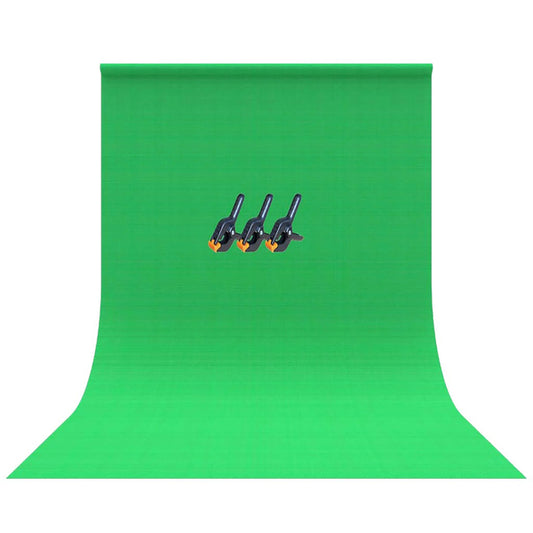 Bower WA-CHROMA3 Green Screen Fabric Backdrop, 5 Ft. x 7 Ft.