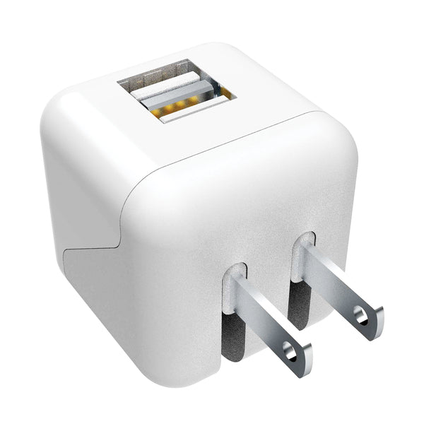 XYST XYS-242WCWT 2.4-Amp Dual USB Wall Charger (White)