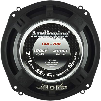 Audiopipe CPL700 Shallow Mount 7" Low Mid Frequency Speaker(Pair)