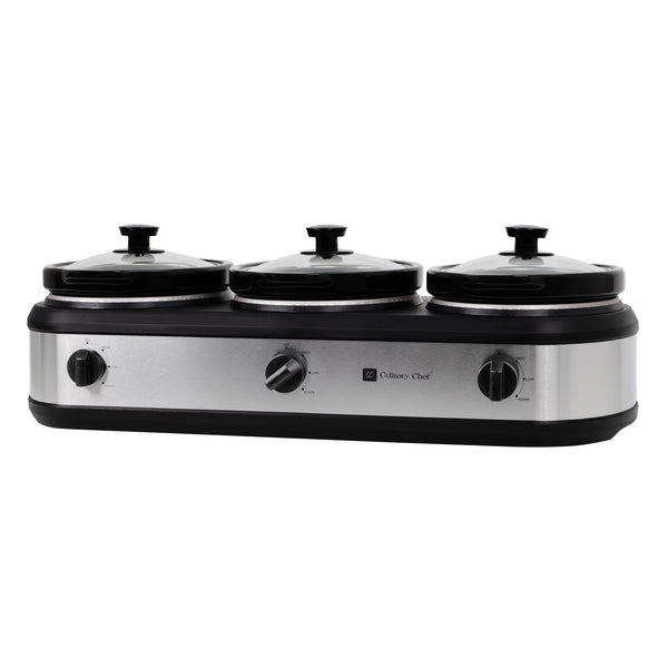 Frigidaire ESC3105-SS 420-Watt Triple Slow Cooker and Buffet Server