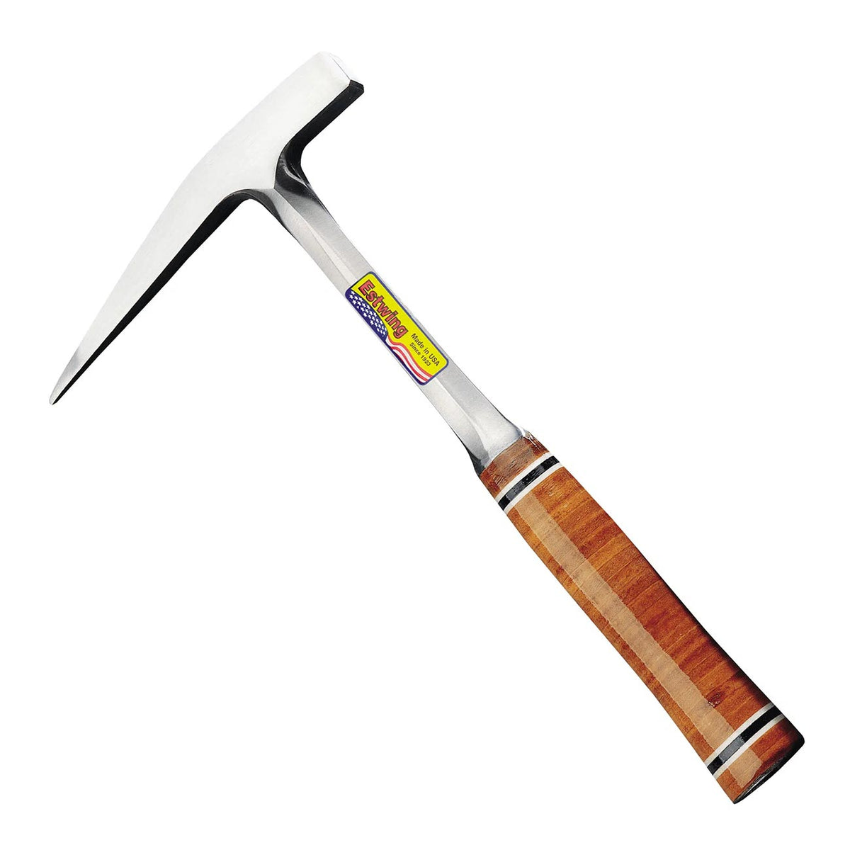Estwing 13 oz. Lightweight Smooth Face Rock Pick - Leather Grip E13P