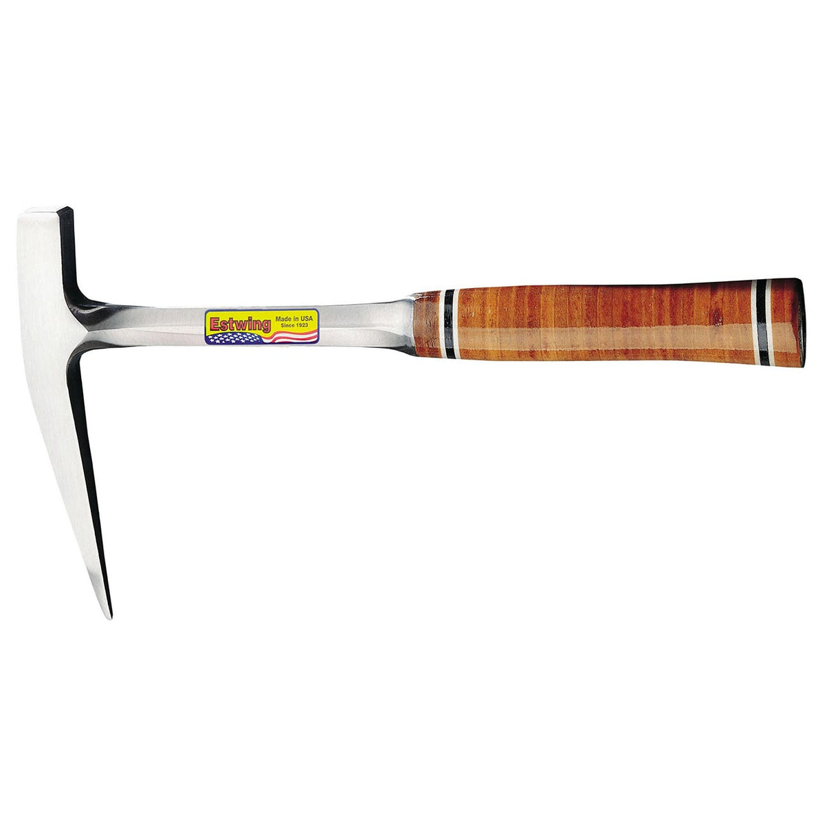 Estwing 13 oz. Lightweight Smooth Face Rock Pick - Leather Grip E13P