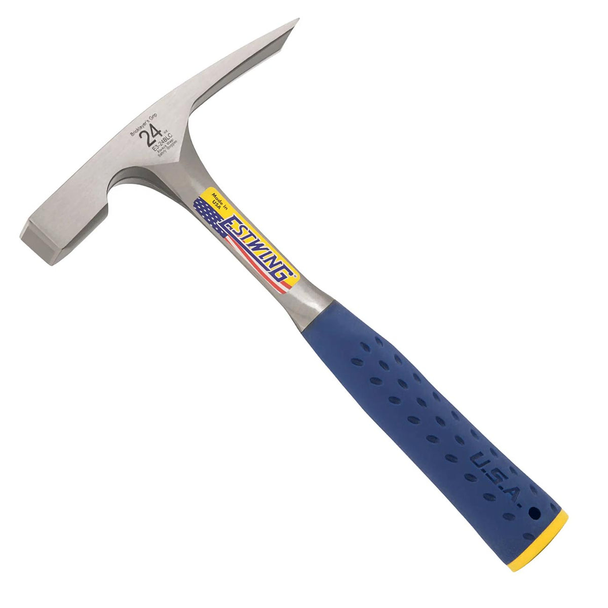 Estwing 24 oz. Bricklayer/Mason Smooth Face Hammer Shock Reduction Grip