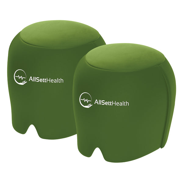 AllSett Health ASH087914710-HG-2pk Gel Ice Head Wrap for Headache 2 Pack (Green)