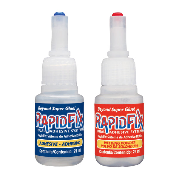 RapidFix 7121100ES Instant Dual-Adhesive Repair System, 25-mL Bottles ...