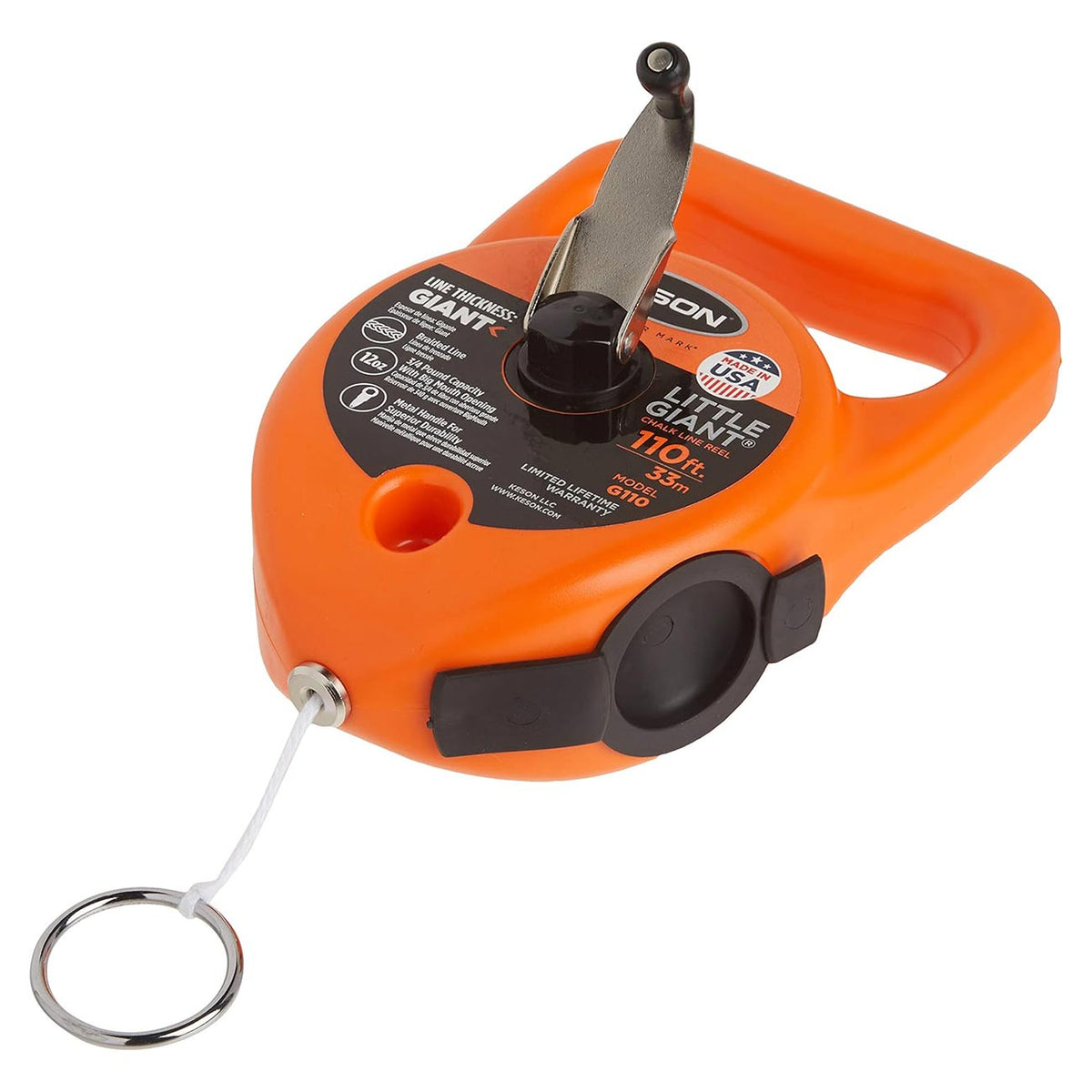 Keson "Little Giant" Chalk Line Reel - 110 ft. G110KESON