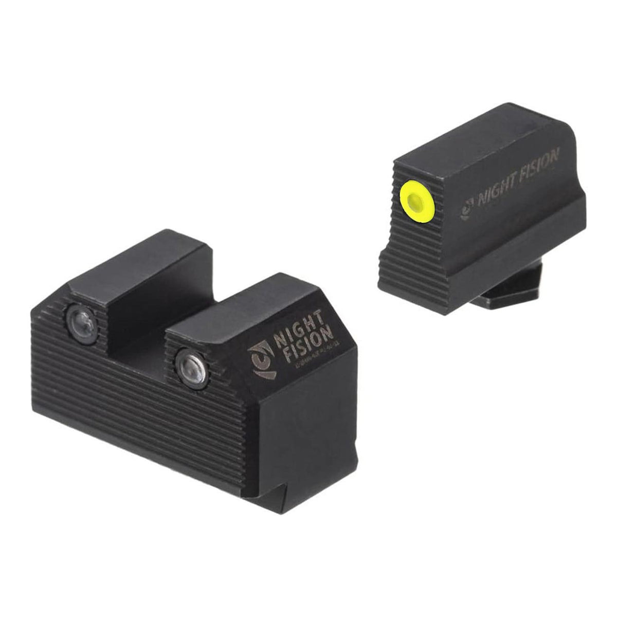Night Fision Optics Stealth Series Glock 17/19/34 Yellow Front/Black Rear