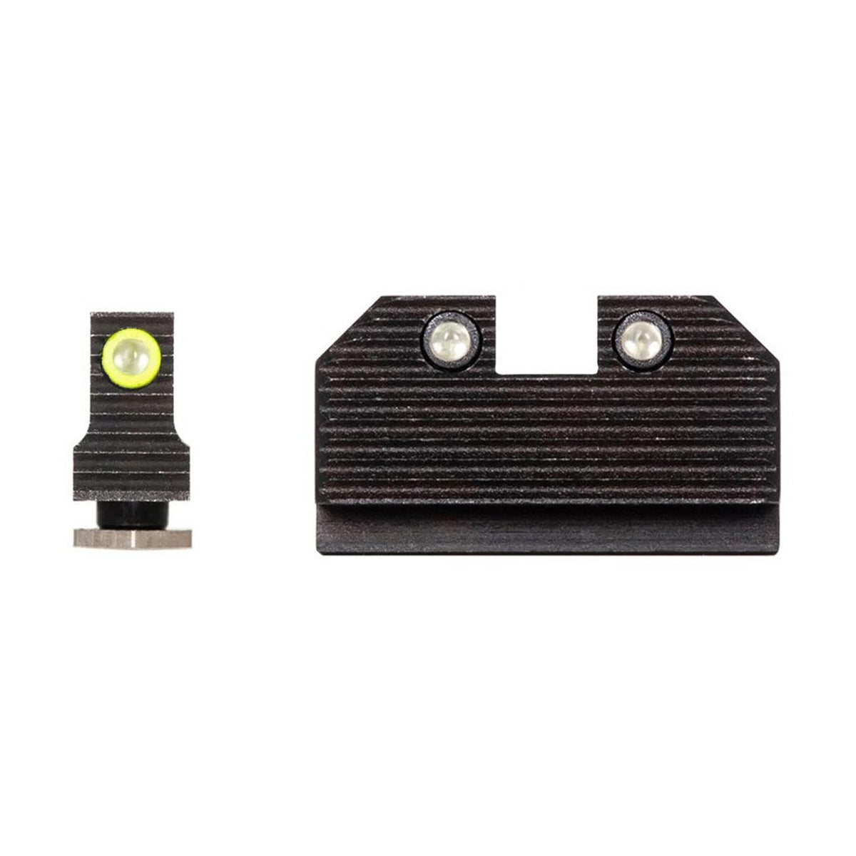 Night Fision Optics Stealth Series Glock 17/19/34 Yellow Front/Black Rear