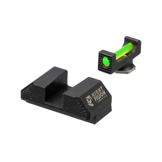 Night Fision Night Sight Set OEM Glock Height GREEN Front/Blank Square Rear