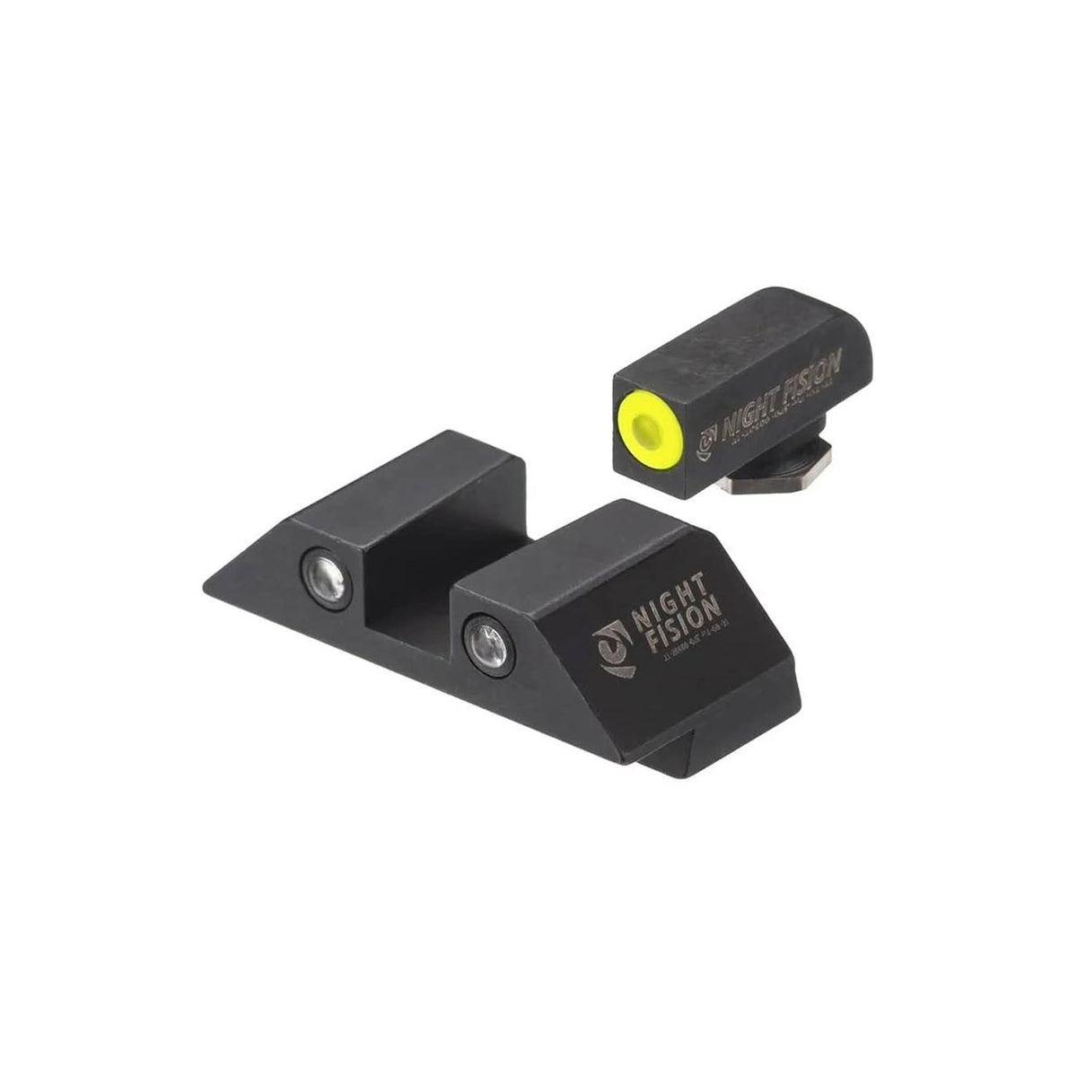Night Fision Tritium Night Sight Glock 42/43/43X Yellow Front Ring/Square Black