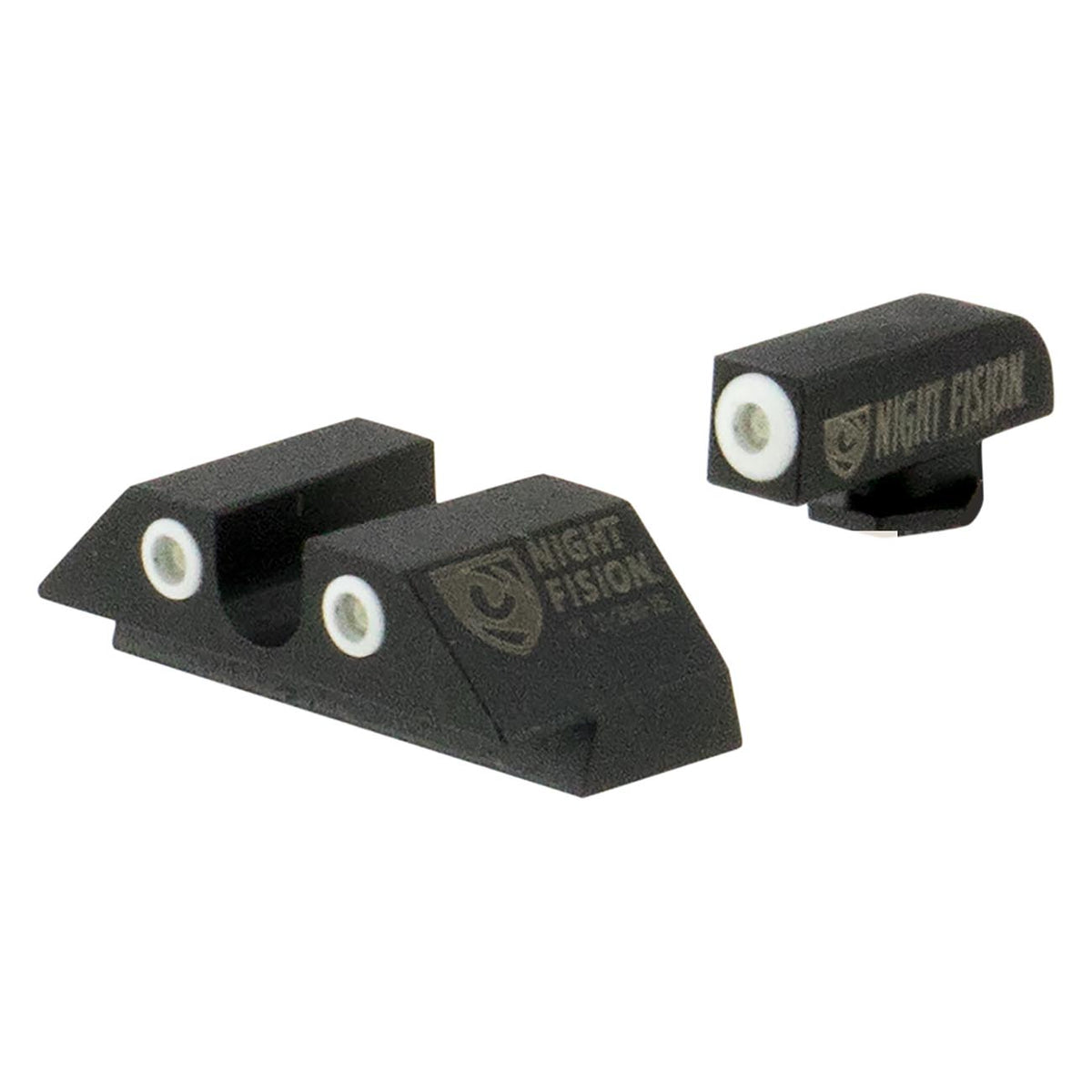 Night Fision Tritium Night Sights Glock 42/43/43X White Front/White Rear