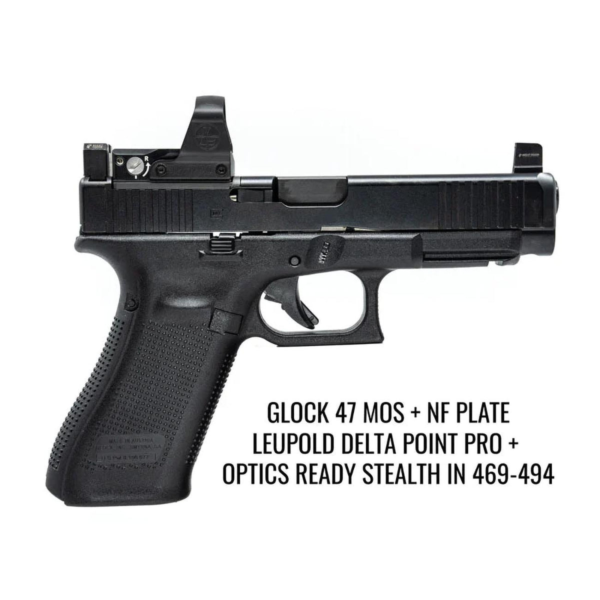 Night Fision Precision Optic Plate: Glock Full Size MOS (19/17/47) to DPP