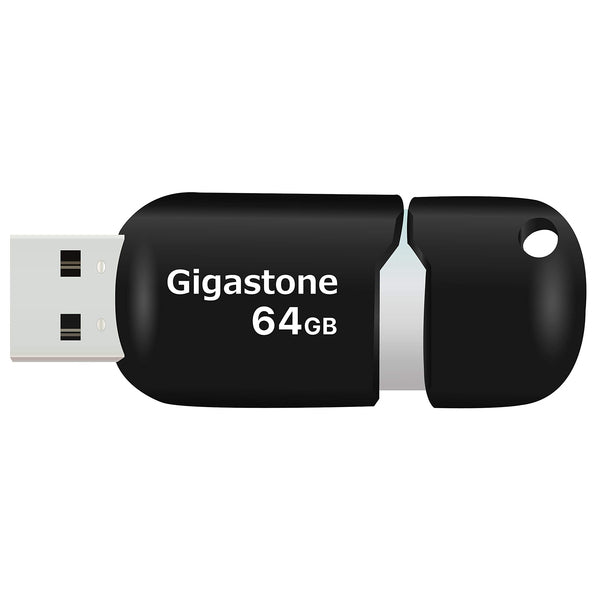 Gigastone GS64GBUSB USB 2.0 Capless Flash Drive, 64 GB
