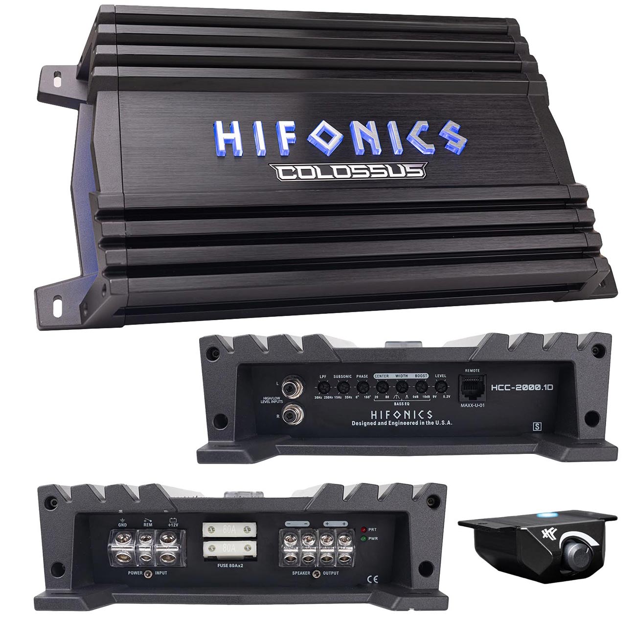 Hifonics Monoblock Colossus Amplifier, 2000 Watts HCC20001D