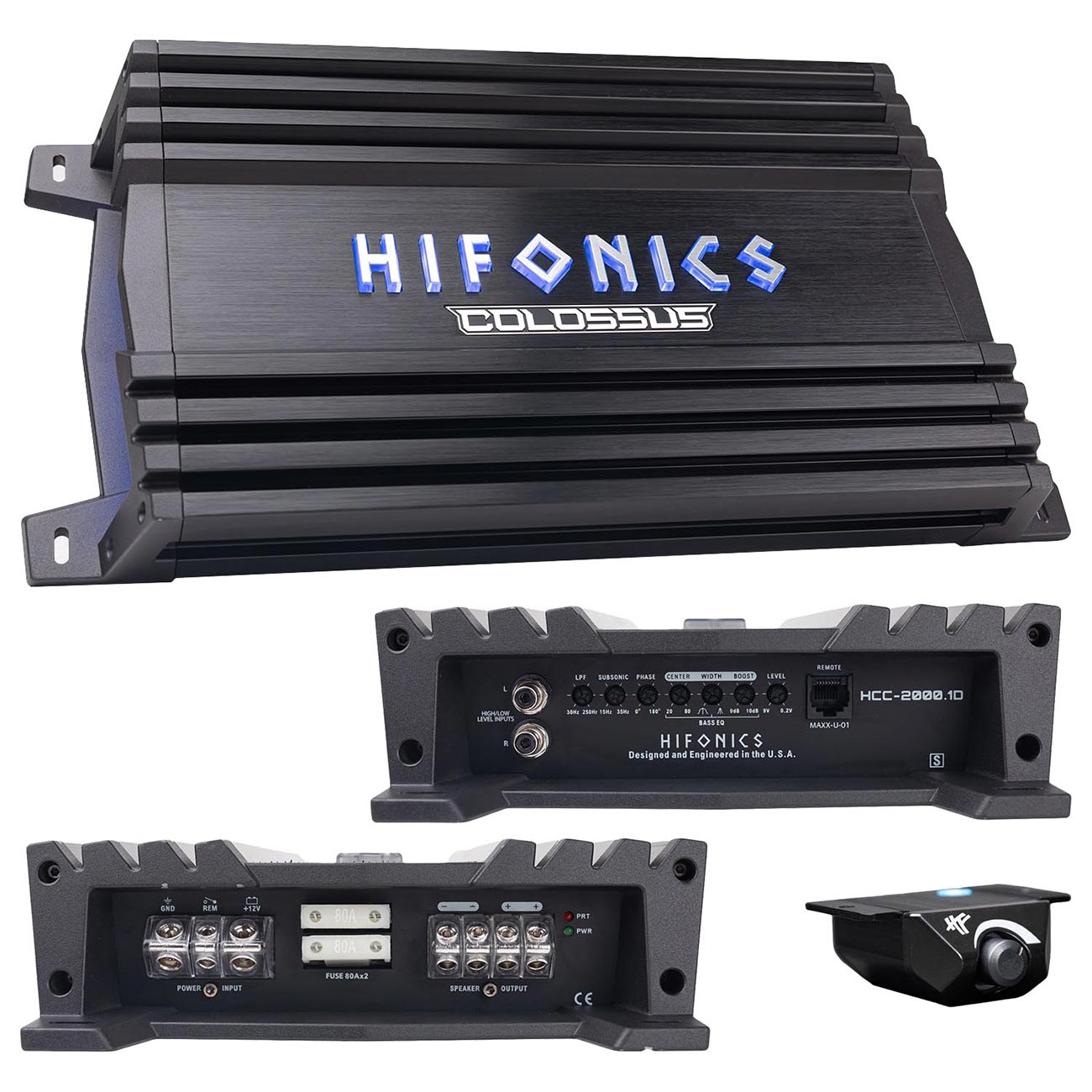 Hifonics Monoblock Colossus Amplifier, 2500 Watts HCC25001D