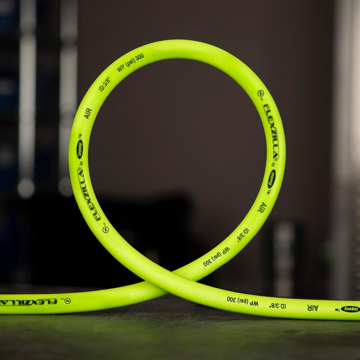Flexzilla HFZP38100YW2 Pro Air Hose 3/8In X 100Ft 1/4In MNPT Fittings