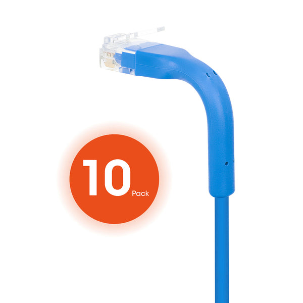 Intellinet Network Solutions CAT-6 U/UTP Slim Network Patch Cable 5ft, 10 Pack