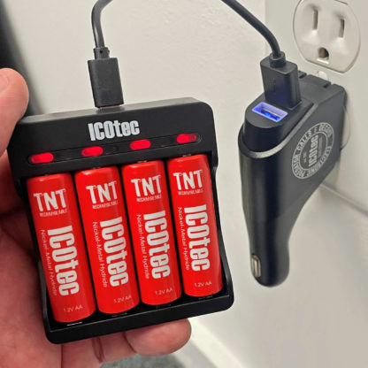 ICOtec ICO40450 TNT Rechargeable 'AA’ Battery Kit