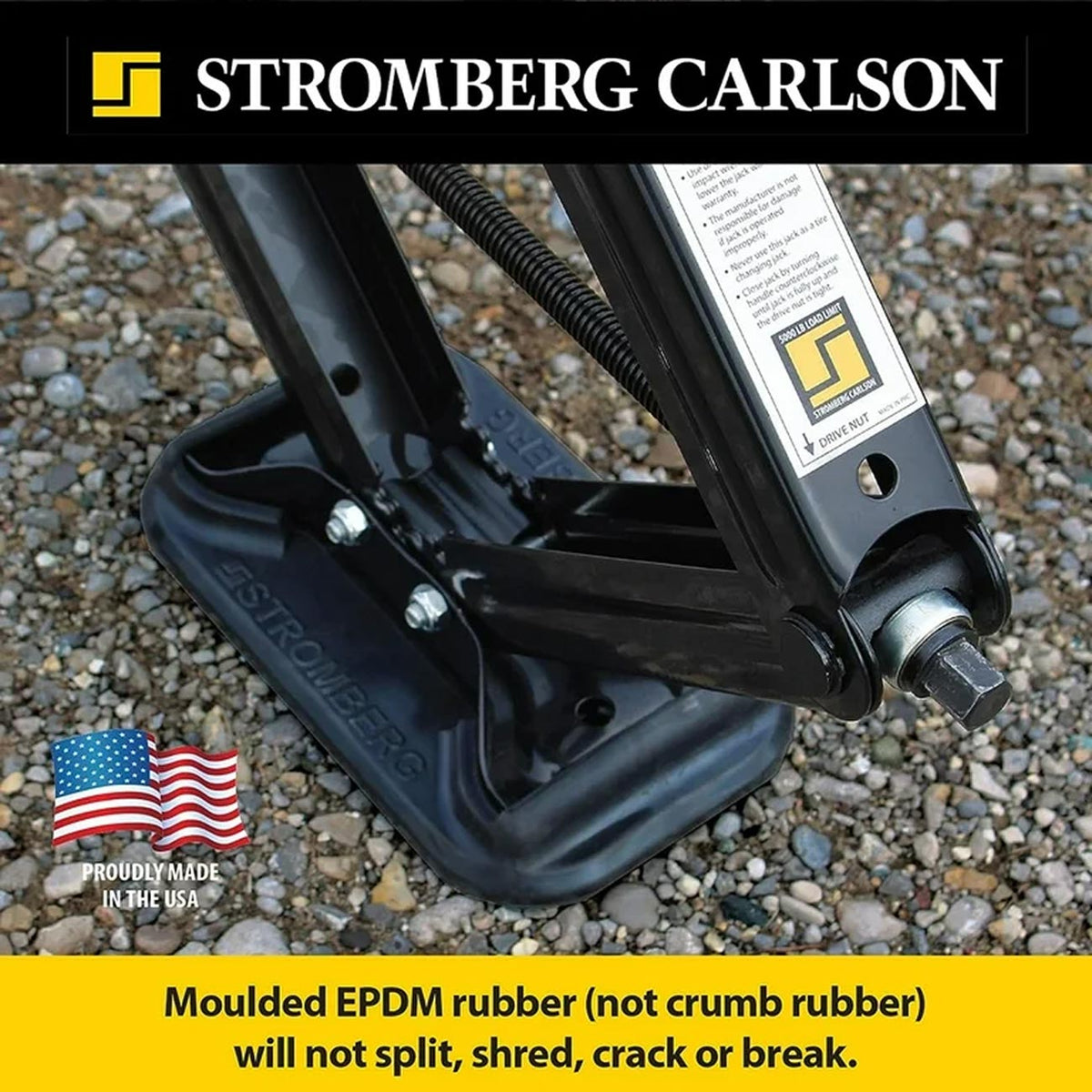 Stromberg EPDM Rubber Scissor Jack Shoes (2-Pack) JBPSJSC2