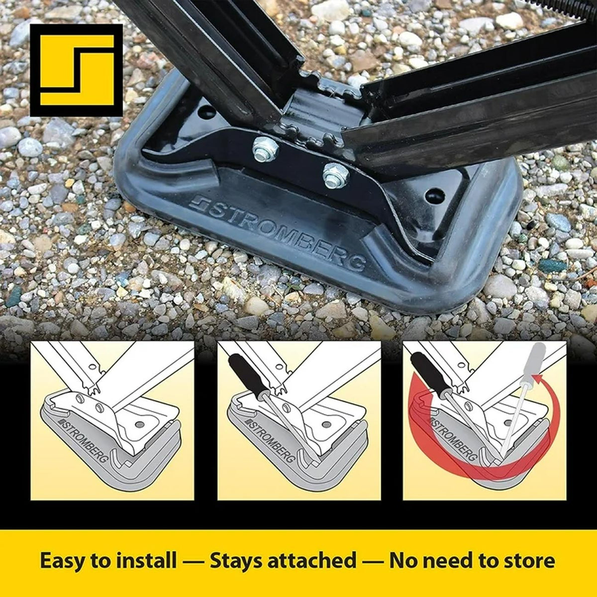 Stromberg EPDM Rubber Scissor Jack Shoes (2-Pack) JBPSJSC2