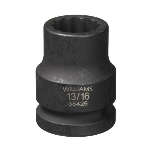 Williams 13/16″ Shallow Impact Socket 3/4″ Drive 12 Point JHW38426