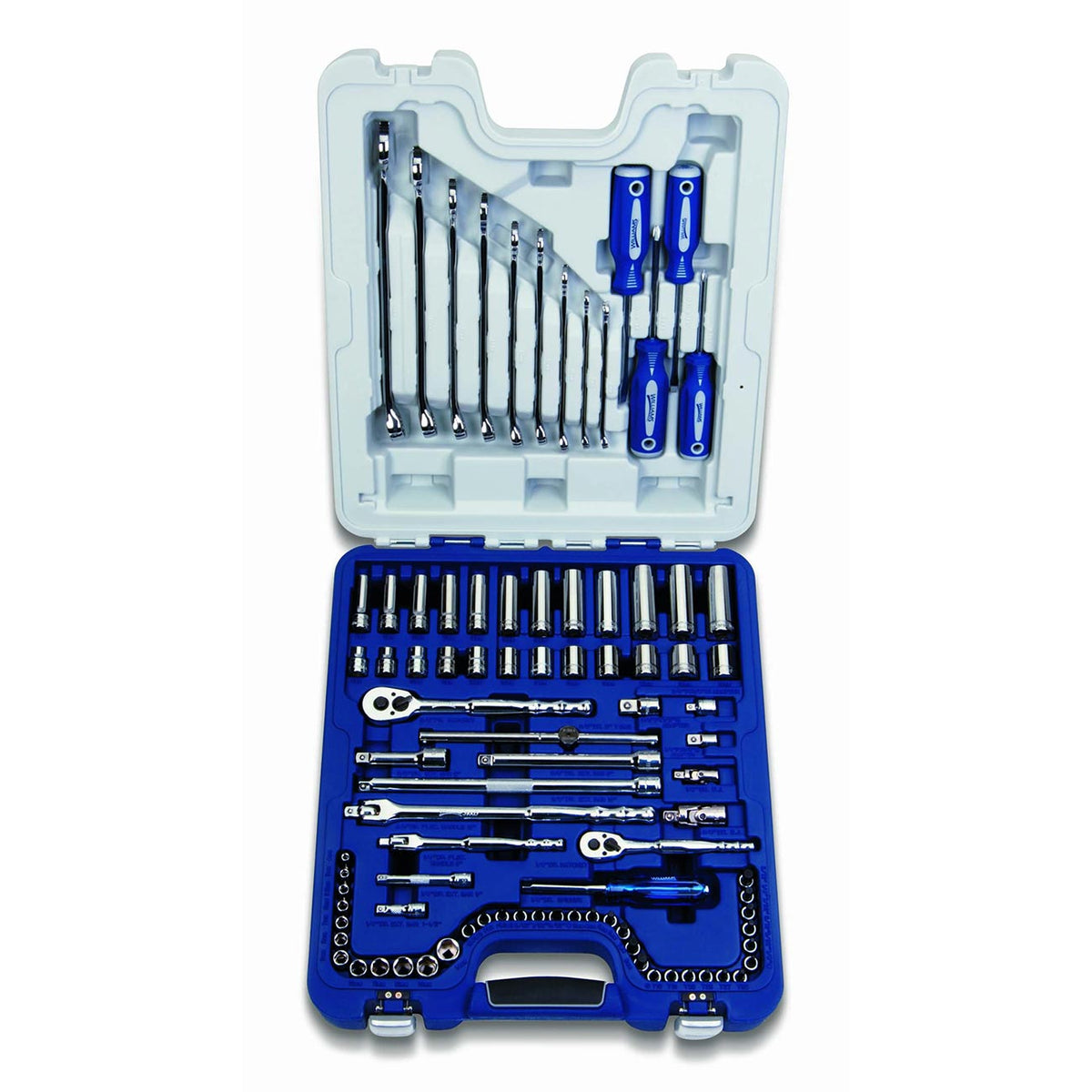 Williams 3/8″ - 1/4" Drive Master Deluxe Socket/Tool Set (89-Piece) JHW50622B