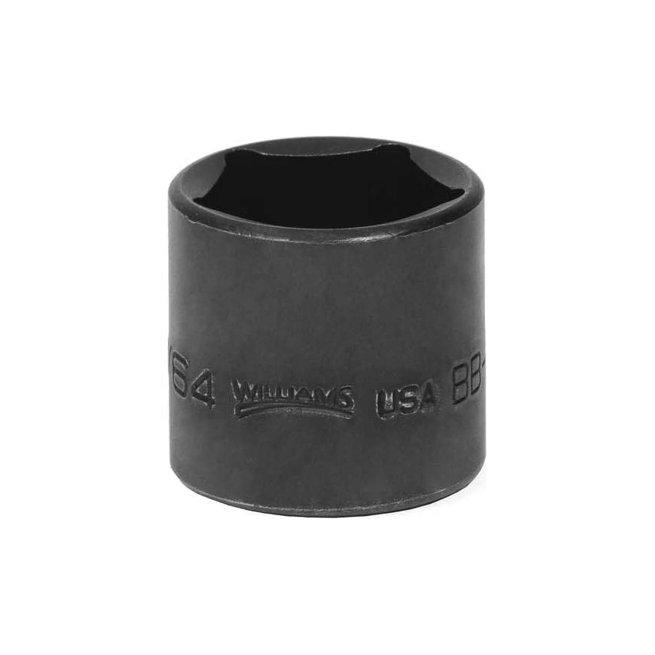 Williams 1/2" Drive - 5 Point Penta-Socket: Size: 51/64"
